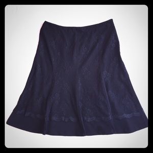 Worthington black lace skirt size 10